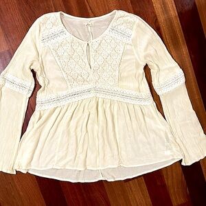 Boho Hollister M top - bohemian hippie 💚